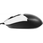 Мышь A4Tech Fstyler FM12S Panda белый/черный оптическая (1200dpi) silent USB (3but)