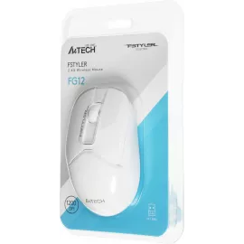 Мышь A4Tech Fstyler FG12 белый оптическая 1200dpi беспров. USB 3but (FG12 WHITE)