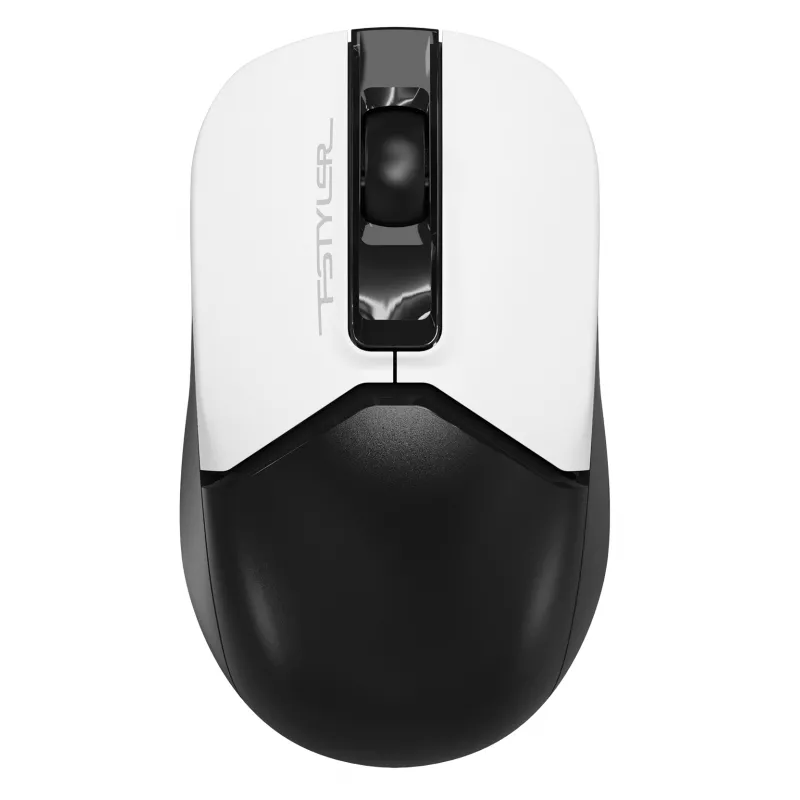 Мышь A4Tech Fstyler FG12 Panda белый/черный оптическая (1200dpi) беспроводная USB (3but)