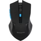 Мышь Defender Accura MM-275 черный/синий оптическая 1600dpi беспров. USB 5but (52275)
