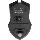 Мышь Defender Accura MM-275 черный/синий оптическая 1600dpi беспров. USB 5but (52275)