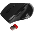 Мышь Defender Accura MM-295 черный оптическая 1600dpi беспров. USB 6but (52295)