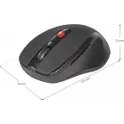 Мышь Defender Ultra MM-315 черный оптическая 1600dpi беспров. USB 5but (52315)