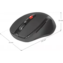 Мышь Defender Ultra MM-315 черный оптическая 1600dpi беспров. USB 5but (52315)
