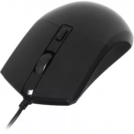 Мышь Оклик 207M черный оптическая 2400dpi USB 4but (1474598)