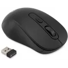 Мышь Оклик 677MW черный оптическая (1600dpi) беспроводная USB (6but)