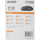 Мышь A4Tech OP-330 черный оптическая (1200dpi) USB (3but)