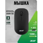 Мышь Acer OMR130 черный оптическая 1200dpi беспров. USB 3but (ZL.MCEEE.00F)
