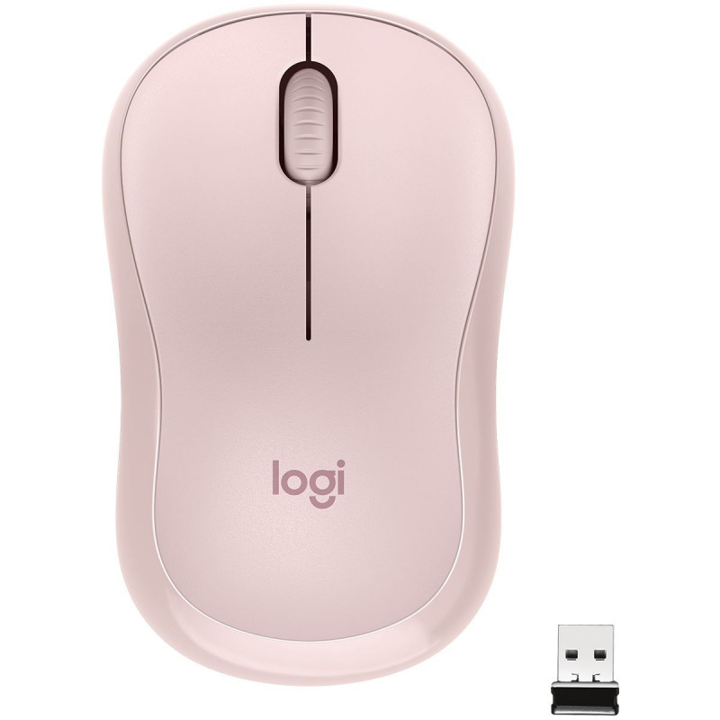 Мышь Logitech Silent M220-ROS розовый оптическая (1000dpi) silent беспроводная USB для ноутбука (3but)
