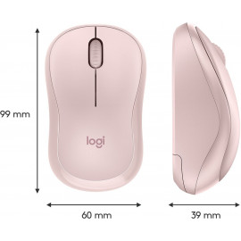 Мышь Logitech Silent M220-ROS розовый оптическая (1000dpi) silent беспроводная USB для ноутбука (3but)