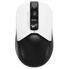 Мышь A4Tech Fstyler FB12 белый/черный оптическая (1200dpi) беспроводная BT/Radio USB (3but)