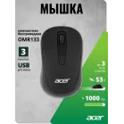 Мышь Acer OMR133 черный оптическая 1000dpi беспров. USB для ноутбука 3but (ZL.MCEEE.01G)