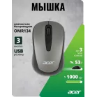 Мышь Acer OMR134 серый оптическая 1000dpi беспров. USB для ноутбука 3but (ZL.MCEEE.01H)
