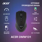 Мышь Acer OMW131 черный оптическая (6000dpi) USB (6but)