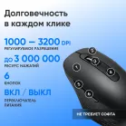 Мышь Оклик 417MW черный оптическая 3200dpi silent беспров. BT/Radio USB 6but (1677300)