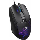 Мышь A4Tech Bloody L65 Max черный/фиолетовый оптическая 12000dpi USB 6but (L65 MAX/HONEYCOMB)