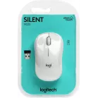 Мышь Logitech Silent M220-OFFWHITE белый оптическая (1000dpi) silent беспроводная USB (2but)