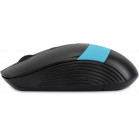 Мышь Оклик 310MW черный/синий оптическая (3200dpi) беспроводная USB для ноутбука (4but)