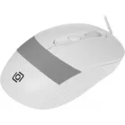 Мышь Оклик 310M белый/серый оптическая 2400dpi USB для ноутбука 4but (1869103)