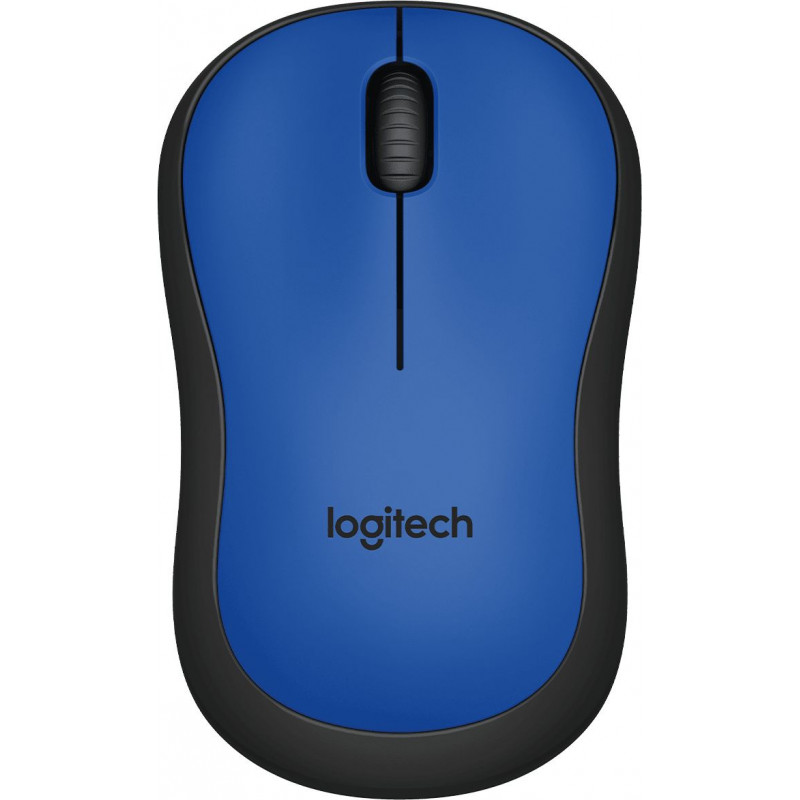 Мышь Logitech Silent M220 синий/черный оптическая (1000dpi) silent беспроводная USB для ноутбука (2but)