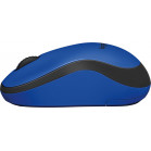 Мышь Logitech Silent M220 синий/черный оптическая (1000dpi) silent беспроводная USB для ноутбука (2but)