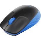 Мышь Logitech M191 черный/синий оптическая (1000dpi) беспроводная USB (2but)