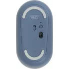 Мышь Logitech Pebble M350 синий оптическая 1000dpi silent беспров. BT/Radio USB для ноутбука 3but (910-006655)