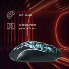 Мышь Оклик 702G черный оптическая (3600dpi) USB для ноутбука (4but)