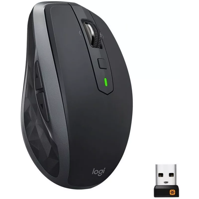 Мышь Logitech MX Anywhere 2S черный оптическая 4000dpi беспров. BT/Radio USB 7but (910-006211)