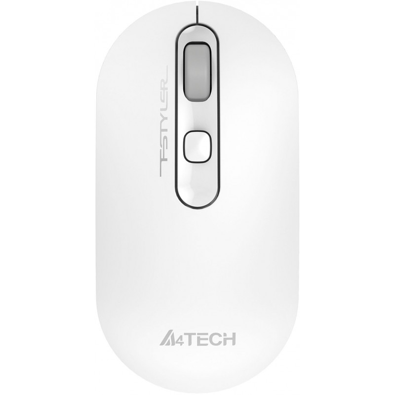 Мышь A4Tech Fstyler FG20S белый/серый оптическая (2000dpi) silent беспроводная USB для ноутбука (3but)