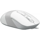 Мышь A4Tech Fstyler FM10S белый/серый оптическая (1600dpi) silent USB (3but)