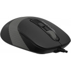 Мышь A4Tech Fstyler FM10ST серый/черный оптическая (1600dpi) silent USB для ноутбука (3but)