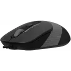 Мышь A4Tech Fstyler FM10ST серый/черный оптическая 1600dpi silent USB для ноутбука 3but (FM10ST GREY)