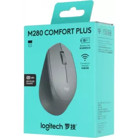 Мышь Logitech M280 серый оптическая 1000dpi беспров. USB 2but (910-004310)