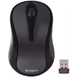 Мышь A4Tech G3-280NS серый/черный оптическая (1200dpi) silent беспроводная USB для ноутбука (2but)