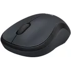 Мышь Logitech Silent M220 темно-серый/черный оптическая (1000dpi) silent беспроводная USB2.0 (2but)
