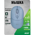 Мышь Acer OMR301 синий оптическая 1600dpi беспров. BT/Radio USB 4but (ZL.MCECC.01S)