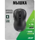 Мышь Acer OMR303 черный оптическая 1600dpi беспров. USB 6but (ZL.MCECC.01Y)