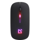 Мышь Defender Touch MM-997 черный оптическая 1600dpi silent беспров. BT/Radio USB для ноутбука 2but (52997)