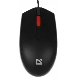 Мышь Defender Delta MM-523 черный оптическая 1000dpi USB для ноутбука 2but (52523)
