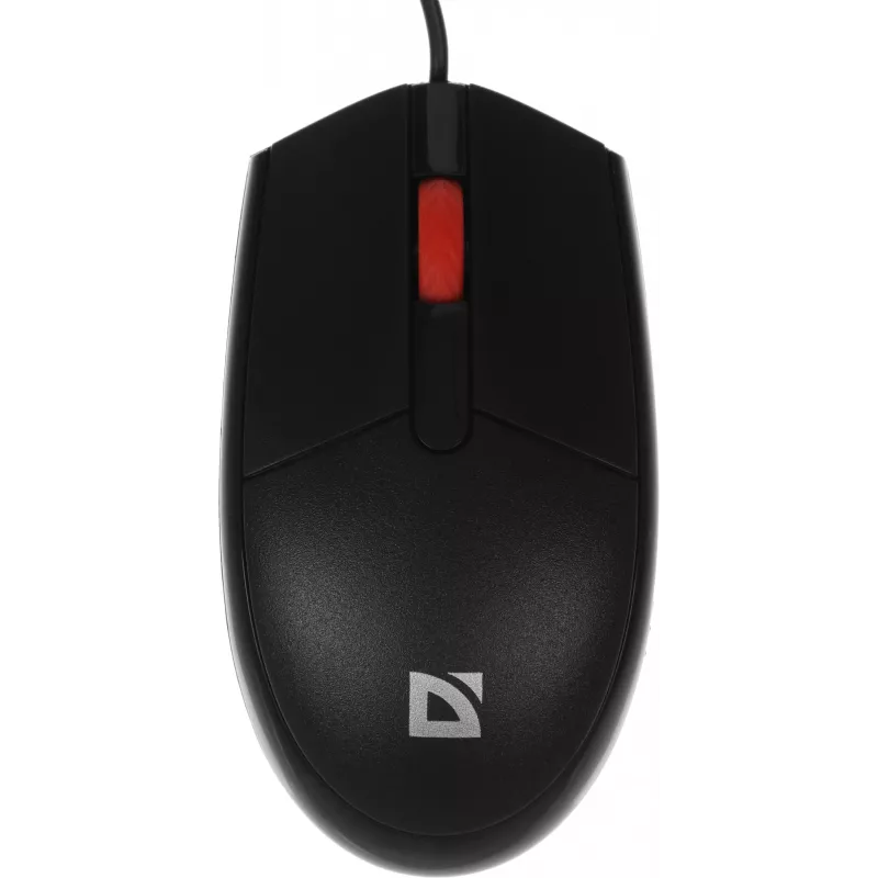 Мышь Defender Delta MM-523 черный оптическая 1000dpi USB для ноутбука 2but (52523)