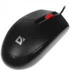 Мышь Defender Delta MM-523 черный оптическая 1000dpi USB для ноутбука 2but (52523)
