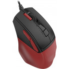 Мышь A4Tech Fstyler FM45S Air красный/черный оптическая (2400dpi) silent USB (7but)