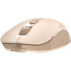 Мышь A4Tech Fstyler FM26 бежевый/коричневый оптическая (1600dpi) USB для ноутбука (4but)