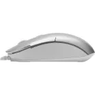Мышь A4Tech Fstyler FM26S серебристый/белый оптическая 1600dpi silent USB для ноутбука 4but (FM26S USB (ICY WHITE))