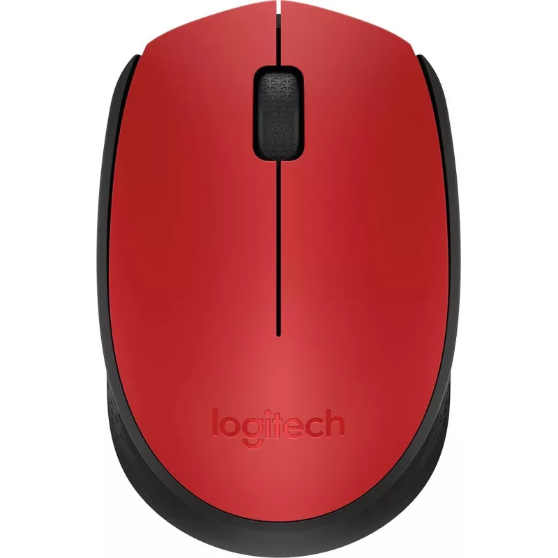 Мышь Logitech M171 красный/черный оптическая 1000dpi беспров. USB для ноутбука 2but (910-004645)