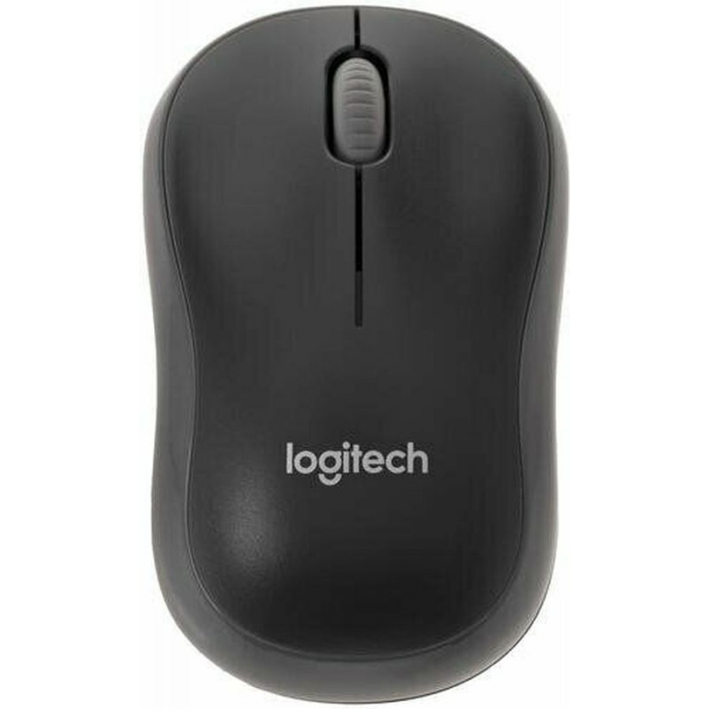 Мышь Logitech M186 черный/серый оптическая (1000dpi) беспроводная USB2.0 для ноутбука (2but)