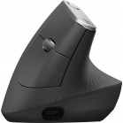 Мышь Logitech MX Vertical черный/серебристый оптическая 4000dpi беспров. BT/Radio USB 4but (910-005449)