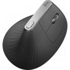 Мышь Logitech MX Vertical черный/серебристый оптическая 4000dpi беспров. BT/Radio USB 4but (910-005449)