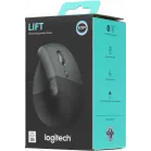 Мышь Logitech Lift графитовый оптическая 4000dpi silent беспров. BT/Radio USB для ноутбука 5but (910-006479)